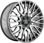 VELARE VLR01 Platinum Grey Machined Face Platinum Grey Machined Face 22"(VLR01-22-9.5-5120-74.1-ET33-PGMF)