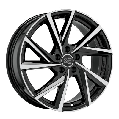 MSW msw 80-5 gloss black full polished 17"
             W19383003T56